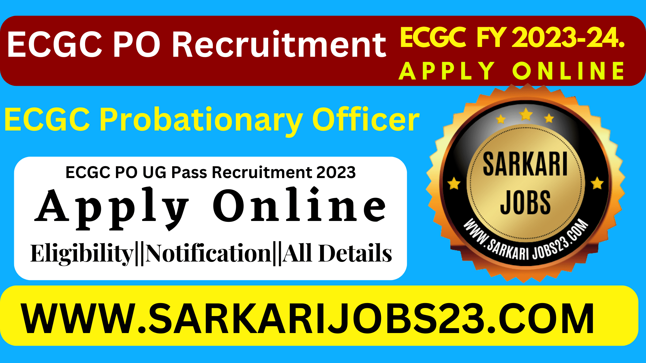 ECGC PO Recruitment 2023