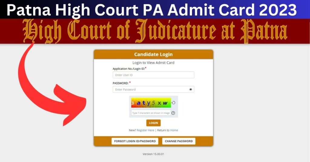 Patna High Court has released the exam admit card of Patna High Court Personal Assistant PA Recruitment 2023