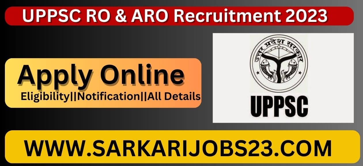 UPPSC RO/ARO Recruitment 2023