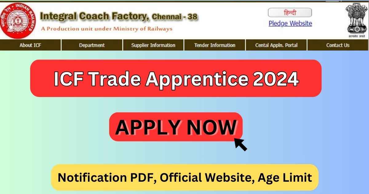 Railway ICF Apprentice Recruitment 2024